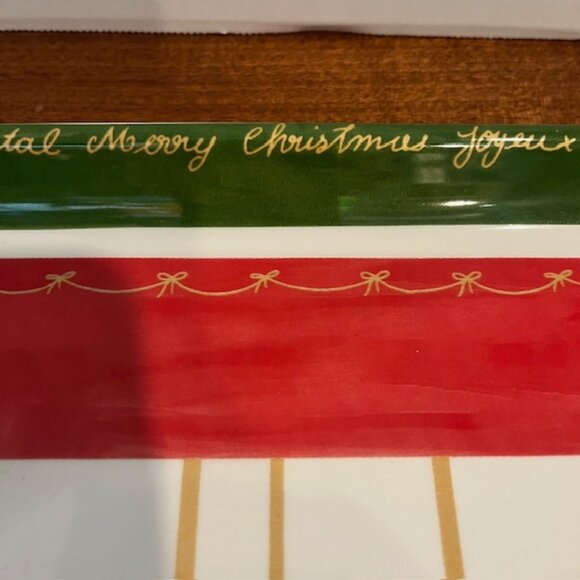 Christopher Radko “It's Christmas” Handled Ornament Tray Made in Portugal - Picture 5 of 9